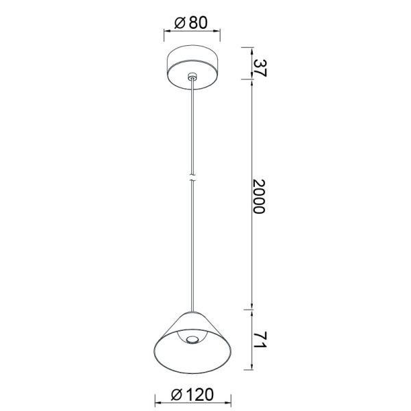 GRUISSAN COLGANTE LED 5W 3000K BLANCO LED 5W 3000K 400 LMS