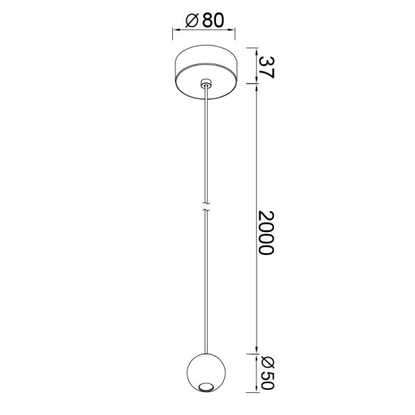 GRUISSAN COLGANTE LED 5W 3000K BLANCO LED 5W 3000K 400 LMS