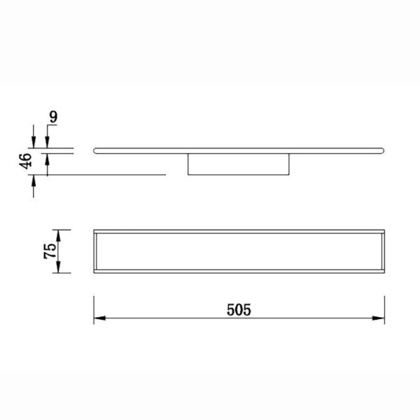 NELSON APLIQUE LED CCT 24W NEGRO LED 24W 2700K/3200K/4000K 1950 LMS