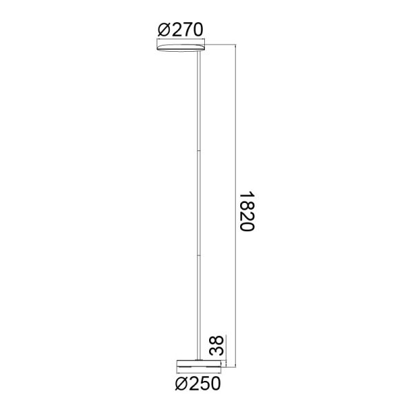 NASSAU PIE SALON 30W 3000K REGULABLE BLANCO LED 30W 3000K 2100 LMS