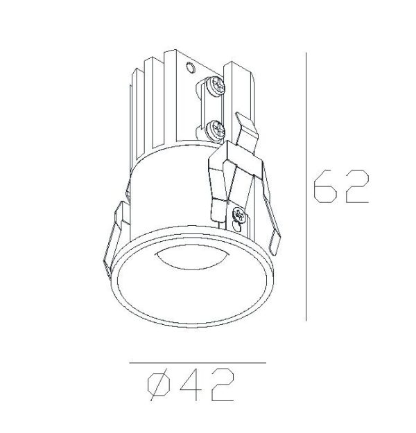 HURGADA Empotrable LED LED 7W 3000K 520 LMS