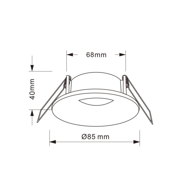 TAVIRA Empotrable 1 x GU10 (No Incl.)