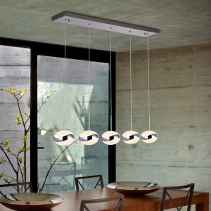 LAMP. LED·LIPSE· 5 LUCES CROMO