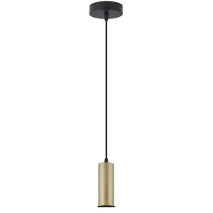 COLGANTE 1L BARTON NEGRO-ORO 1 X 60W E-27 - SIN PANTALLA