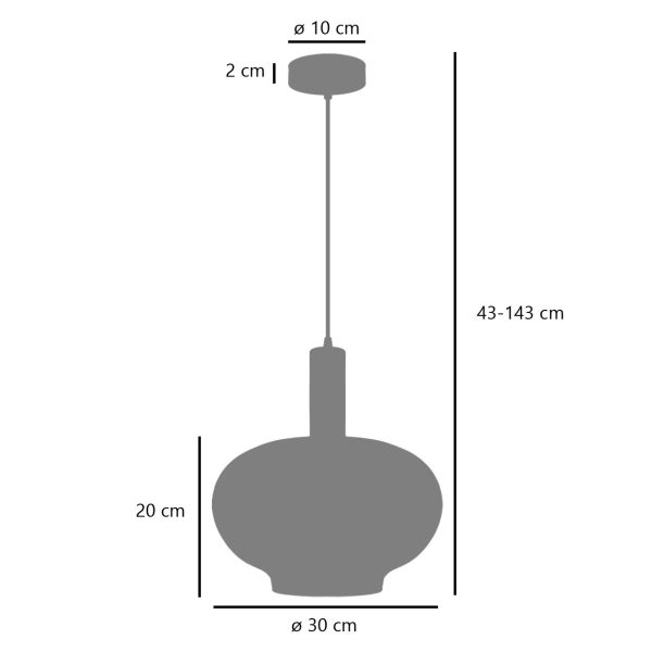 COLGANTE PATAIAS FUM? 1 X 60W E-27