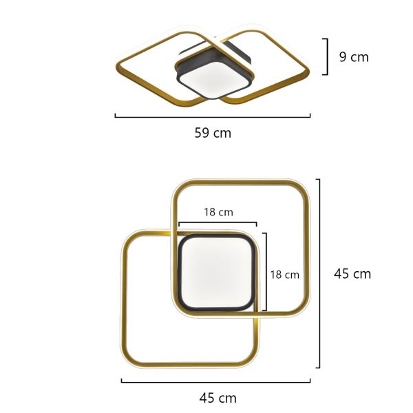 PLAFON LED ARES LED 51W 6375LM 4000K