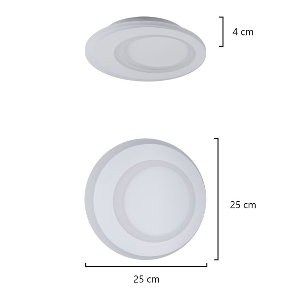 PLAFON GURAN BLANCO LED 20W 2200LM 4000K