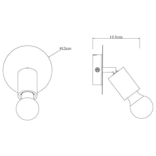 APLIQUE 1L LUGO MADERA 1 X 60W E-27