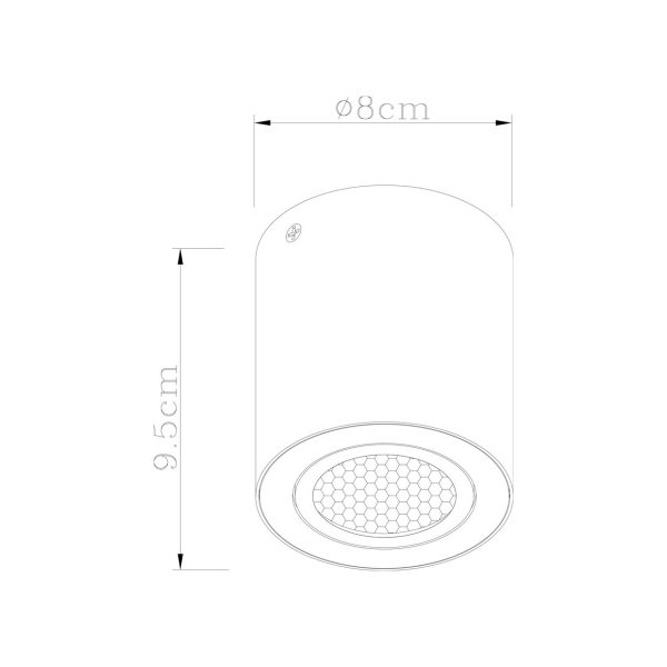 DOWN LIGHT SILOS BLANCO 1 X 25W GU-10