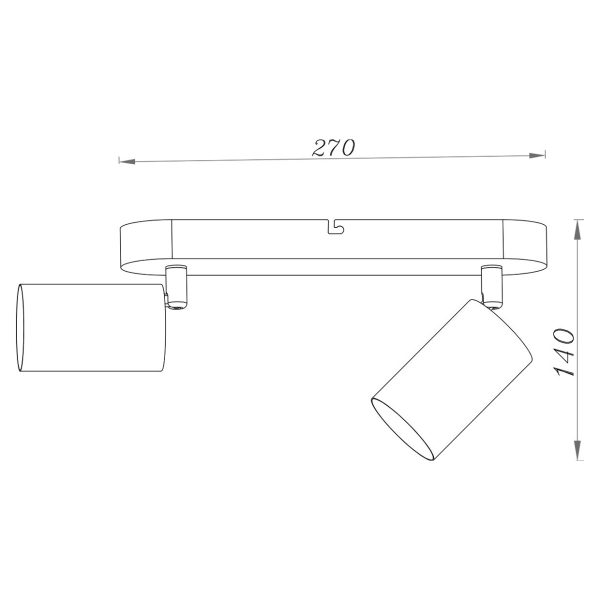 REGLETA 2L ANDY LATON 2 X 50W GU-10