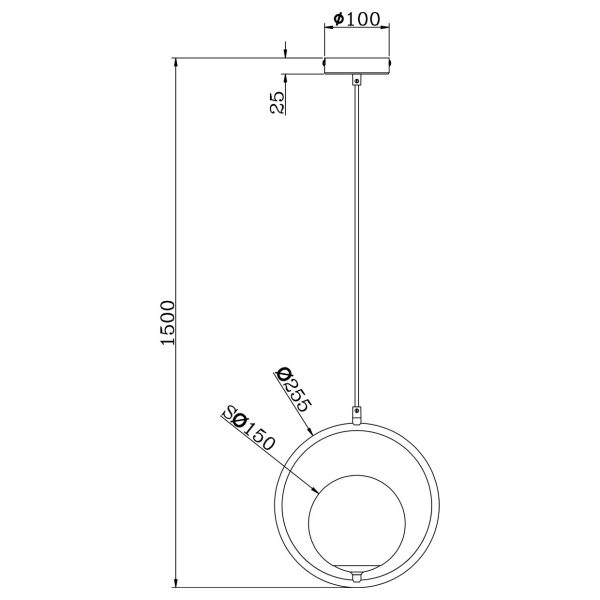 COLGANTE ODIL LAT?N 1 X 40W E-14