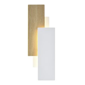 APLIQUE SONORA BLANCO-ROBLE LED 8W 3000K