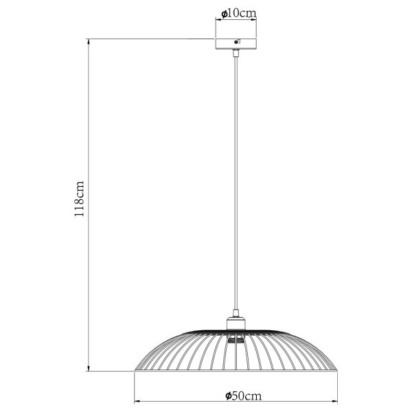 COLGANTE STEFAN NEGRO RATAN 1 X 60W E-27