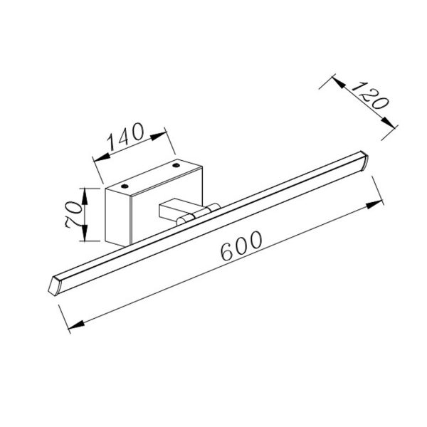 APLIQUE LED NAL?N NEGRO LED 18W 4000K