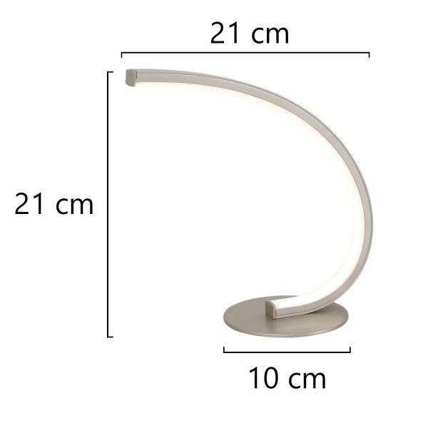 SOBREMESA LED NAQUEL NIQUEL LED 7W 260LM 4000K