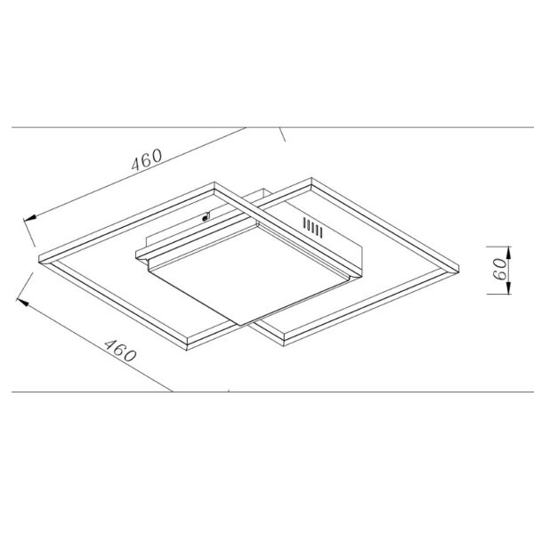 PLAF?N LED TONGA NEGRO LED 40W 4000K