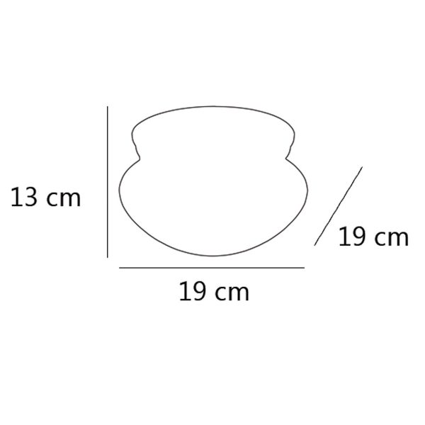 PLAFON BITTE CUERO 1 X 60W E-27