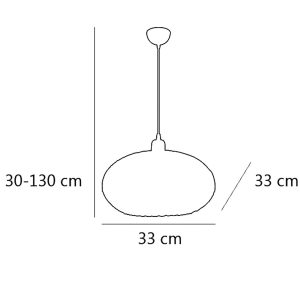 COLGANTE CIRCON CROMO 1 X 60W E-27