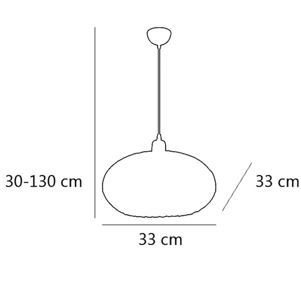 COLGANTE CIRCON CROMO 1 X 60W E-27