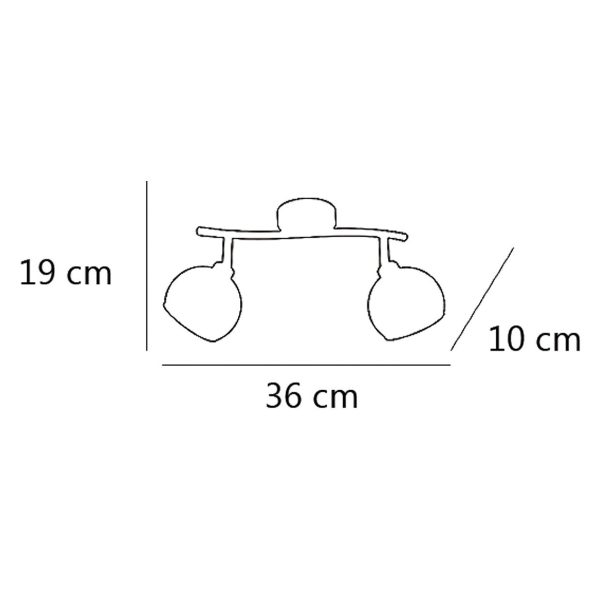 REGLETA 2L FLOKI CROMO 2 X 40W G-9