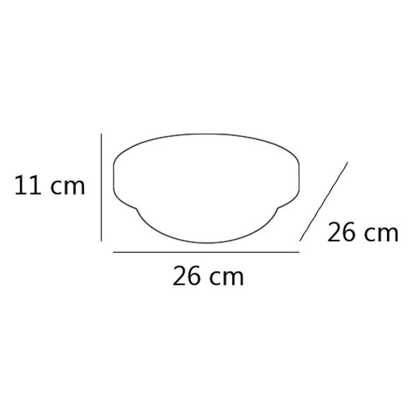 PLAFON GAVIA NIQUEL SATINADO 1 X 60W E-27