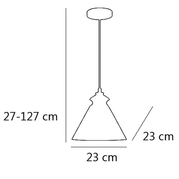 COLGANTE KETA NIQUEL SATINADO 1 X 60W E-27