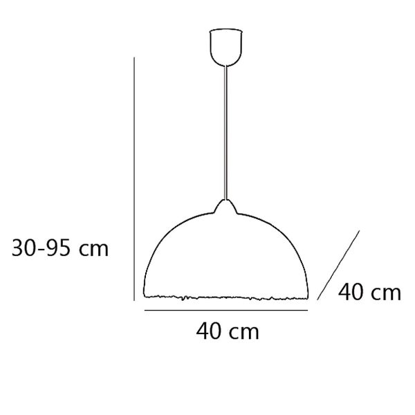 COLGANTE MARA?A PLATA 1 X 60W E-27