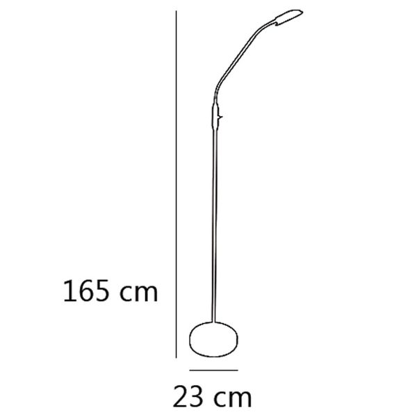 PIE DE SALON NAO PLATA LED 5W 500LM 4000K