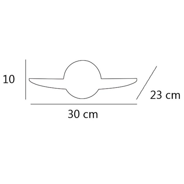 APLIQUE NEBU NIQUEL SATINADO LED 10W 1000LM 4000K