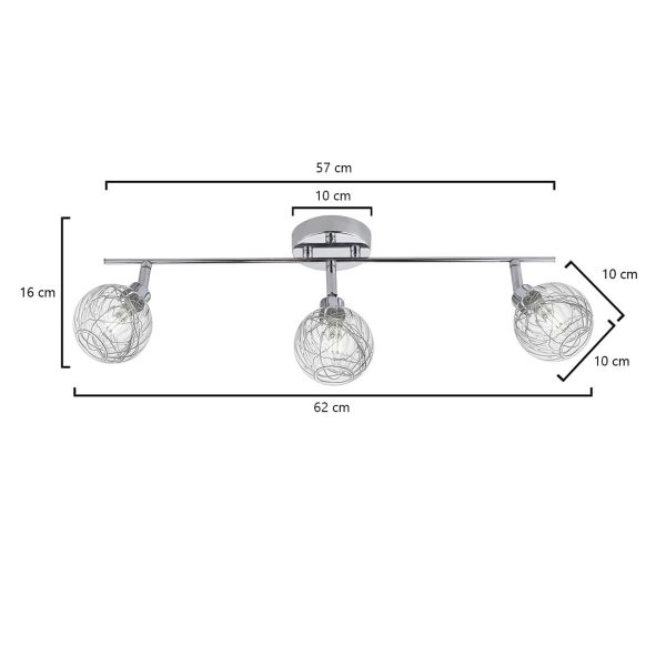 REGLETA 3L ROLO CROMO 3 X 40W G-9