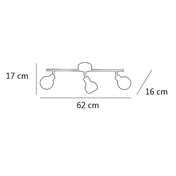 REGLETA 3L ROLO CUERO 3 X 40W G-9