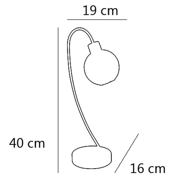 SOBREMESA ROLO CUERO 1 X 40W G-9