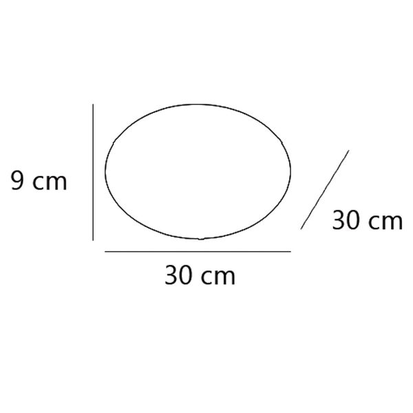 PLAFON SACHA CROMO 2 X 60W E-27 30