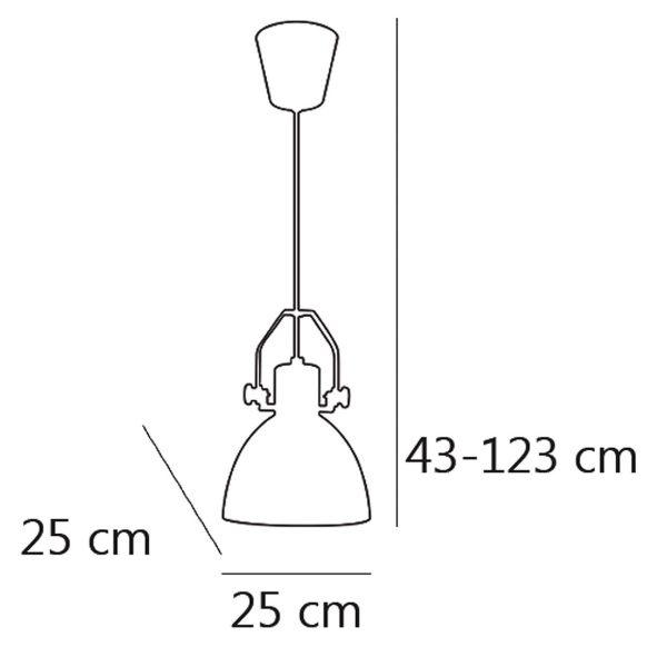 COLGANTE SENDAI GRIS 1 X 60W E-27