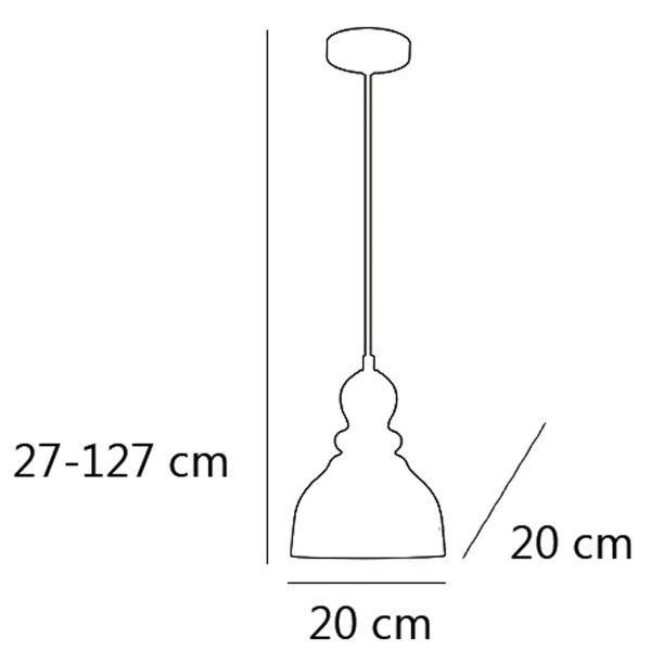 COLGANTE SINTRA NIQUEL SATINAD 1 X 60W E-27