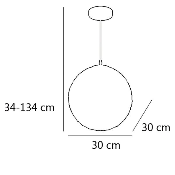 COLGANTE TREFIL CROMO 1 X 60W E-27