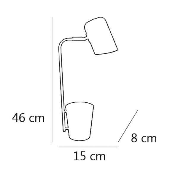 FLEXO DIANTE BLANCO 1 X 60W E-27