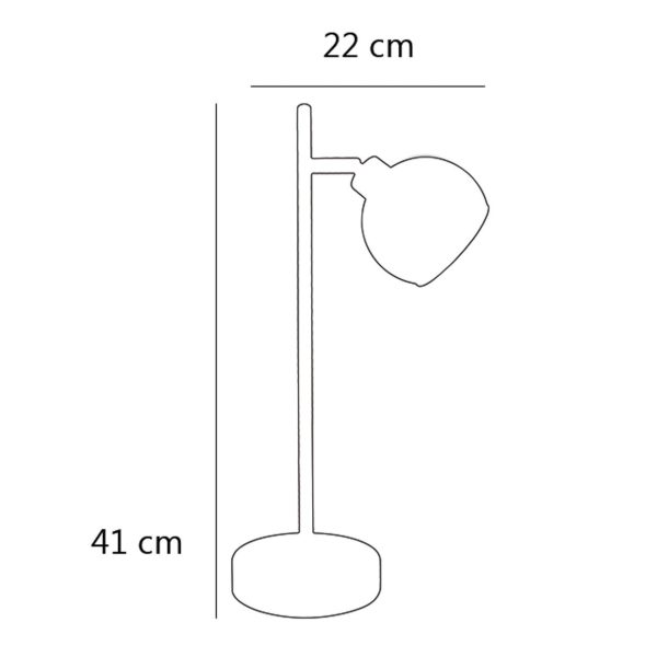 SOBREMESA FLOKI CROMO 1 X 40W G-9