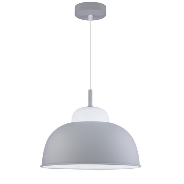 COLGANTE TORINO GRIS 1 X 60W E-27