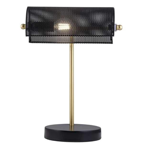 SOBREMSA BUFETE NEGRO Y DORADO 1 X 40W E-14