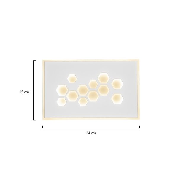 APLIQUE LED DEMBE BLANCO LED 20W 1900LM 3000K