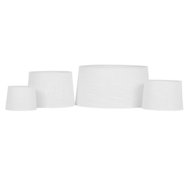 PANTALLA CONO LINO BLANCO E-14 15 - PACK 5 UDS.